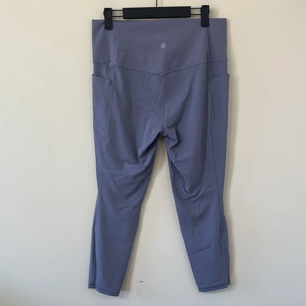 Athleta Salutation Stash High Rise 7/8 Legging Shadow Blue Size Large - Picture 7 of 11